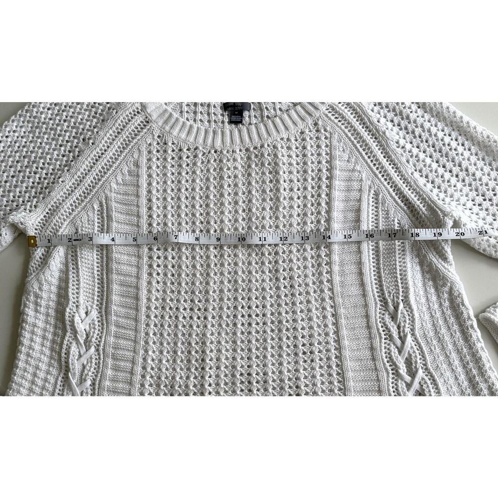 Aerie Oversized white Knit Top – Size M Cozy Slouchy Fit - Picture 6 of 9